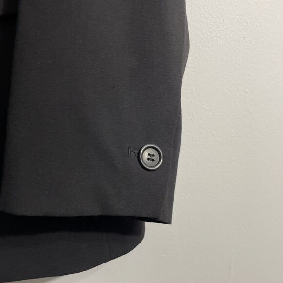 Bar III Women’s Blazer Black 1X Open Front Polished Professional Minimalist - Picture 2 of 10